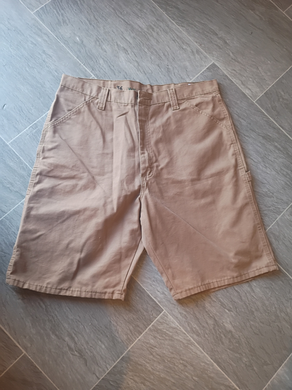 Men's Casual Beige Cotton Shorts
